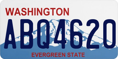 WA license plate ABQ4620