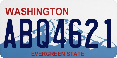 WA license plate ABQ4621