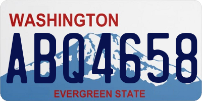 WA license plate ABQ4658