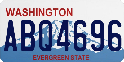 WA license plate ABQ4696
