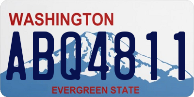 WA license plate ABQ4811