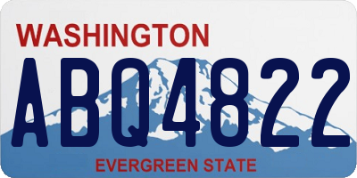 WA license plate ABQ4822