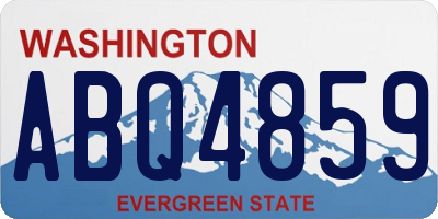 WA license plate ABQ4859