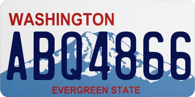 WA license plate ABQ4866