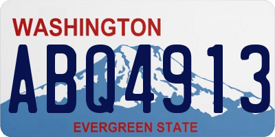 WA license plate ABQ4913