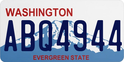 WA license plate ABQ4944