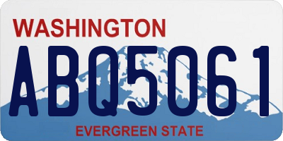 WA license plate ABQ5061