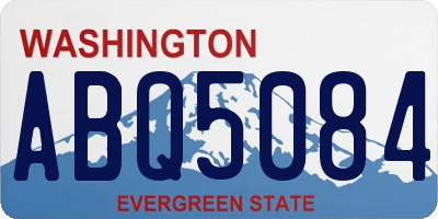 WA license plate ABQ5084