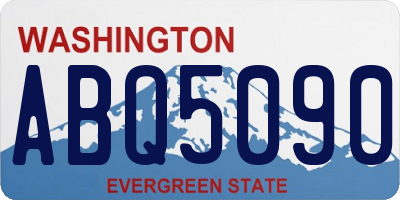 WA license plate ABQ5090