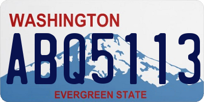 WA license plate ABQ5113