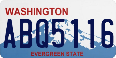 WA license plate ABQ5116