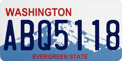WA license plate ABQ5118