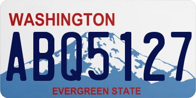 WA license plate ABQ5127