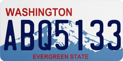 WA license plate ABQ5133