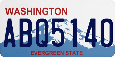 WA license plate ABQ5140