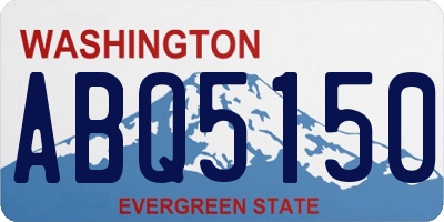 WA license plate ABQ5150