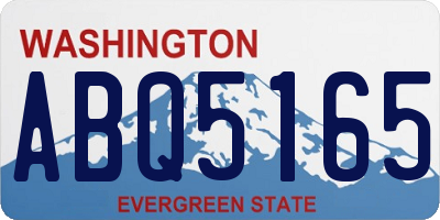 WA license plate ABQ5165
