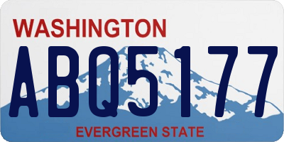 WA license plate ABQ5177