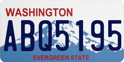 WA license plate ABQ5195