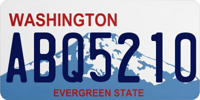 WA license plate ABQ5210