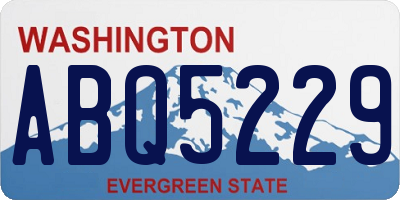WA license plate ABQ5229