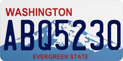 WA license plate ABQ5230