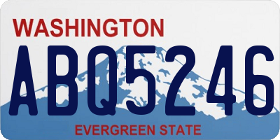 WA license plate ABQ5246