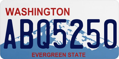 WA license plate ABQ5250