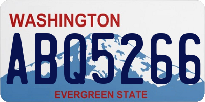 WA license plate ABQ5266