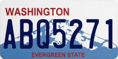 WA license plate ABQ5271
