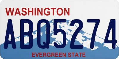 WA license plate ABQ5274