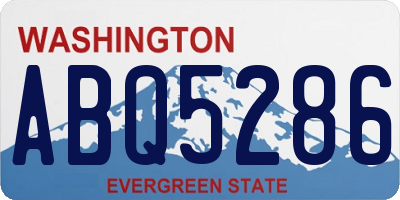 WA license plate ABQ5286