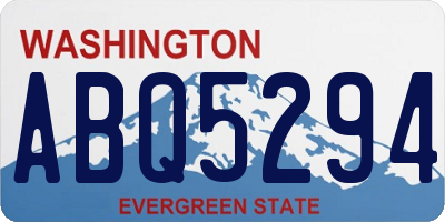 WA license plate ABQ5294