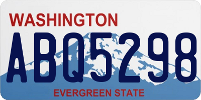 WA license plate ABQ5298