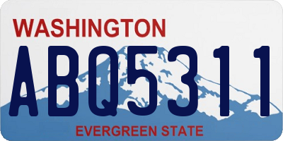 WA license plate ABQ5311