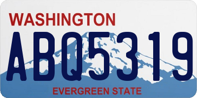 WA license plate ABQ5319