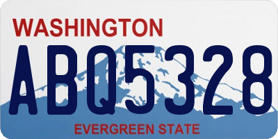 WA license plate ABQ5328