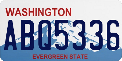 WA license plate ABQ5336