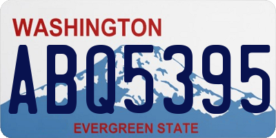WA license plate ABQ5395