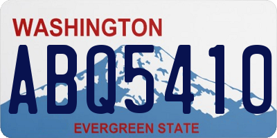 WA license plate ABQ5410