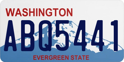 WA license plate ABQ5441