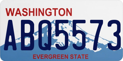 WA license plate ABQ5573