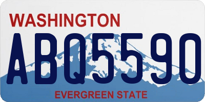 WA license plate ABQ5590