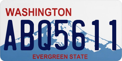 WA license plate ABQ5611