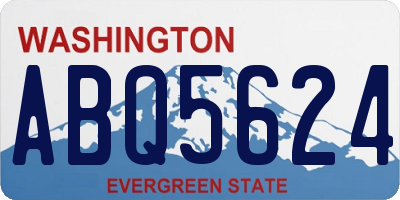 WA license plate ABQ5624