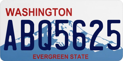 WA license plate ABQ5625