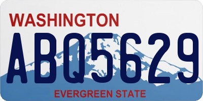 WA license plate ABQ5629
