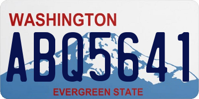 WA license plate ABQ5641