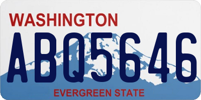 WA license plate ABQ5646