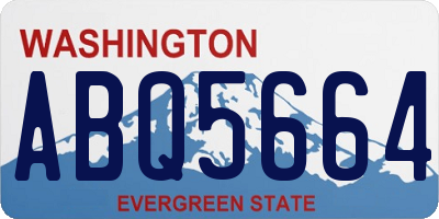 WA license plate ABQ5664